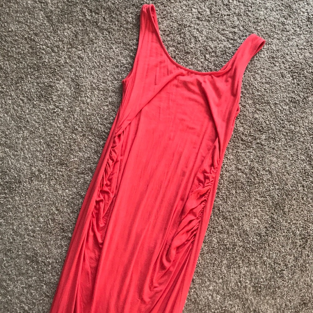 Size large fuscia pink maternity dress